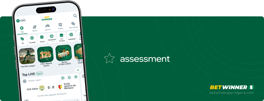 Assessment Betwinner APP Nigeria